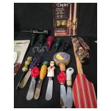 Mixed Lot Kitchen Accessories - Spreaders, Candle Adapters & Bottle Stoppers