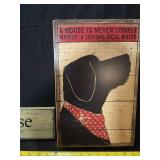 Decorative Home & Dog Sign Collection