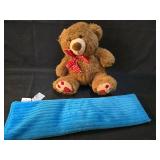 Warmies Microwaveable Blue Heating Pad and Teddy bear