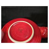 Fiesta Scarlet Red Teapot and Cup Set