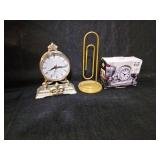 Decorative Silver-Tone Quartz Clock by Godinger