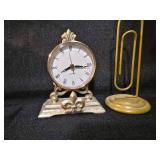 Decorative Silver-Tone Quartz Clock by Godinger