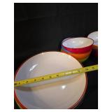 Colorful Melamine plate and Bowl Set with Storage Container