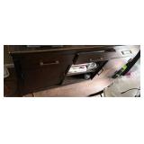 Dark Wood Dining Table with Matching Buffet- Retail: $2600