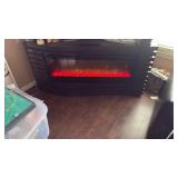 Modern Electric Fireplace TV Stand with LED Flames - Retail: $1700