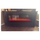 Modern Electric Fireplace TV Stand with LED Flames - Retail: $1700