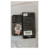 Black Phone Case with Mad Comics Space Design Sticker for Galaxy S23- Retail: $15