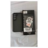 Black Phone Case with Mad Comics Space Design Sticker for Galaxy S23- Retail: $15