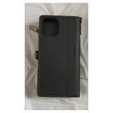 Premium Leather Phone Wallet Case with Zipper - Retail: $35