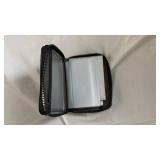 Black Leather Zip Around Card Holder Wallet - Retail: $15