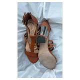 Jessica Simpson Brown Leather Gladiator Sandals Size 10- Retail: $35