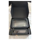 Set of Two Clear Makeup and Toiletry Bags – Travel Organizer Set- Retail: $45