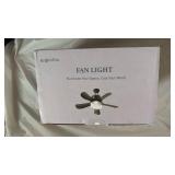 Eonini Smart Fan Light with Remote Control - Retail: $89