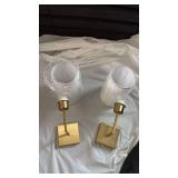 Modern Brass Wall Sconce Set - Retail: $85
