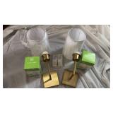 Modern Brass Wall Sconce Set - Retail: $85