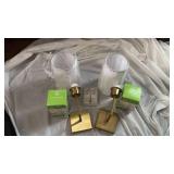 Modern Brass Wall Sconce Set - Retail: $85