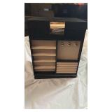 Luxury Black Jewelry Box with Gold Hardware - Retail: $175