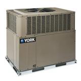 York LX series residential package equipment unit, which is a type of HVAC system that combines heating and cooling functions into a single outdoor cabinet. LX, PCG4A421002X4