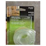 Shower Door Bottom Seal Strip - Clear Star Style