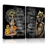 King and Queen Canvas Picture