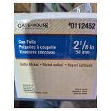Gate House 2-1/8\" Satin Nickel Cup Pulls