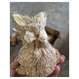 Bullseye Playground Easter 2023 Small Sisal Straw Bunny Figurine