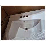 Modern White Ceramic Bathroom Sink