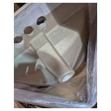 Modern White Ceramic Bathroom Sink