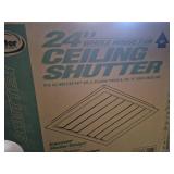 White Aluminum ceiling shutter