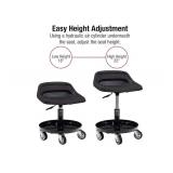 Sunex Tools 8514 300-Pound Capacity Telescoping Tractor Seat with Parts Tray and 3.5-Inch Heavy Duty Casters