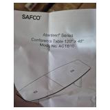 Safco Aberdeen 10ft Conference Table Contemporary Laminate Gray Steel Ideal for Modern Business and Meeting Rooms