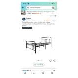 Vintage Style Metal Platform Bed Frame