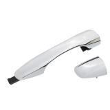 APPERFiT Exterior Door Handle w/End Cap Cover for Rear Door Right Passenger Side Chrome Compatible with Kia Sorento 2016-2020