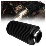 APPEARS NEW - RYANSTAR 76mm 3 High Flow Round Tapered Cone Cool Air Filter
