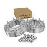 APPEARS NEW - 2 Inch Hubcentric Wheel Spacers 8x170 Compatible For Ford F-250 Super Duty 1999-2002, F-350 Super Duty 1999-2002, Excursion 2000-2002 (2pc M14x2.0 Studs) Truck Spacer For Front Wheels On