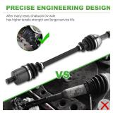 Chabushi Front CV Axle with Wheel Bearing Set for Polaris Ranger 500 2018-2022, Ranger 570 Midsize/Crew 2015-2021, Ranger ETX 2015-2017, Ranger EV 2015-2022, 2 CV Axle Shaft Replace 1333238, 1333742