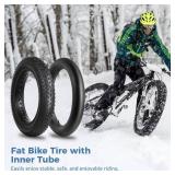 APPEARS NEW - Coolride 20X5.0 Fat Tire,  Fat Tire for Snow, Street, Beach, Mountain Road - 2 tires