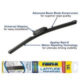 APPEARS NEW - Rain-X 5079272-2 Latitude 2-In-1 Water Repellent Wiper Blades, 14 Inch Windshield Wipers (Pack Of 1), Automotive Replacement Windshield Wiper Blades With Patented Rain-X Water Repellency