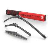 BERG REGEN 26+16" Windshield Wiper Blades with 10" Rear Automotive Replacement Set for Toyota RAV4 2013 2014 2015 2016 2017 2018 â Genuine OEM Quality (Set of 3)