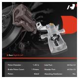 APPEARS NEW - A-Premium Disc Brake Caliper Assembly Without Bracket Compatible with Select Mini Models - R52/R57/R58/R56/R55 Cooper, L4 1.6L - Rear Driver and Passenger Side, 2-PC Set