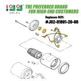 10L0L Golf Cart HITACHI Motor Brush Kit for Yamaha DM430-06, Motor Brushes Suitable for Yamaha G14- Electric, G16- Electric, G19- Electric, G20- Electric, G22- Electric, G21- Gas, OEM #JU2-H1801-20-00