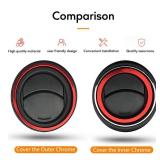 APPEARS NEW - for 2016-2023 Tacoma A/C Vent Ring Outer Cover Air Conditioning Outlet Trim Decoration Toyota Tacoma Accessories 4 Piece Kit, Red