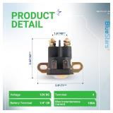 BlueStars 862-1211-211-16 AM138068 Starter Solenoid Relay 12V - Compatible with Trombetta John Deere MTD Cub Cadet Lawn Tractor 725-04439 LA100 LA105 LA110 LA115 LA120 LA125 LA135 LA140 LA145 LA150