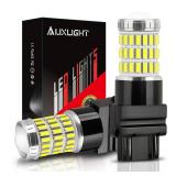 APPEARS NEW - AUXLIGHT 3157 3156 3057 4157 3157K LED Bulbs Xenon White, Ultra Bright 60-SMD LED Replacement for Back Up/Reverse Lights, Brake/Tail Lights, Turn Signal/Parking or Running Lights (Pack o