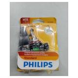APPEARS NEW - Philips 12362B1 H11 Standard Halogen Replacement Headlight Bulb, 1 Pack