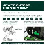 UDC Parts 954-05021 Deck Belt for Cub Cadet 42 Inch XT1 LT42 XT2 LX42 Craftsman T210 CMXGRAM1130043 T2200 MTD 754-05021 Columbia 13APA1KS897 Lawn Mowers/Aramid Cord / 99.75 inches