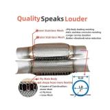 SUISFLXGRO Exhaust Flex Pipe 2X8"/12" Universal Type 100% Stainless Steel For Heavy Duty and Cars (Used)