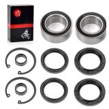 APPEARS NEW - Front Wheel Bearings & Seals Circlip Dust Seal Compatible with Honda Fourtrax 300 TRX300FW 4x4 1988 1990-2000