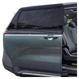 EcoNour Car Window Sun Shades for MPV & Minivan Sliding Door Rear Windows | Elastic Mesh Sunshade for Baby & Passenger Comfort2 Pack Side Window Shades