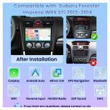 APPEARS NEW - Roinvou [8 Core 2G+64G] Car Radio for Subaru Forester Impreza WRX STi 2013-2014 with Wireless Carplay Android Auto, 9 Inch IPS Touch Screen Car Stereo, Bluetooth 5.0, 32 EQ, GPS, WiFi, 5